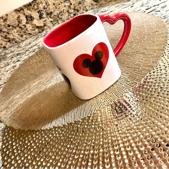 Disney Store Mickey Mouse Black Red Love Coffee Mug - Picture 3 of 6